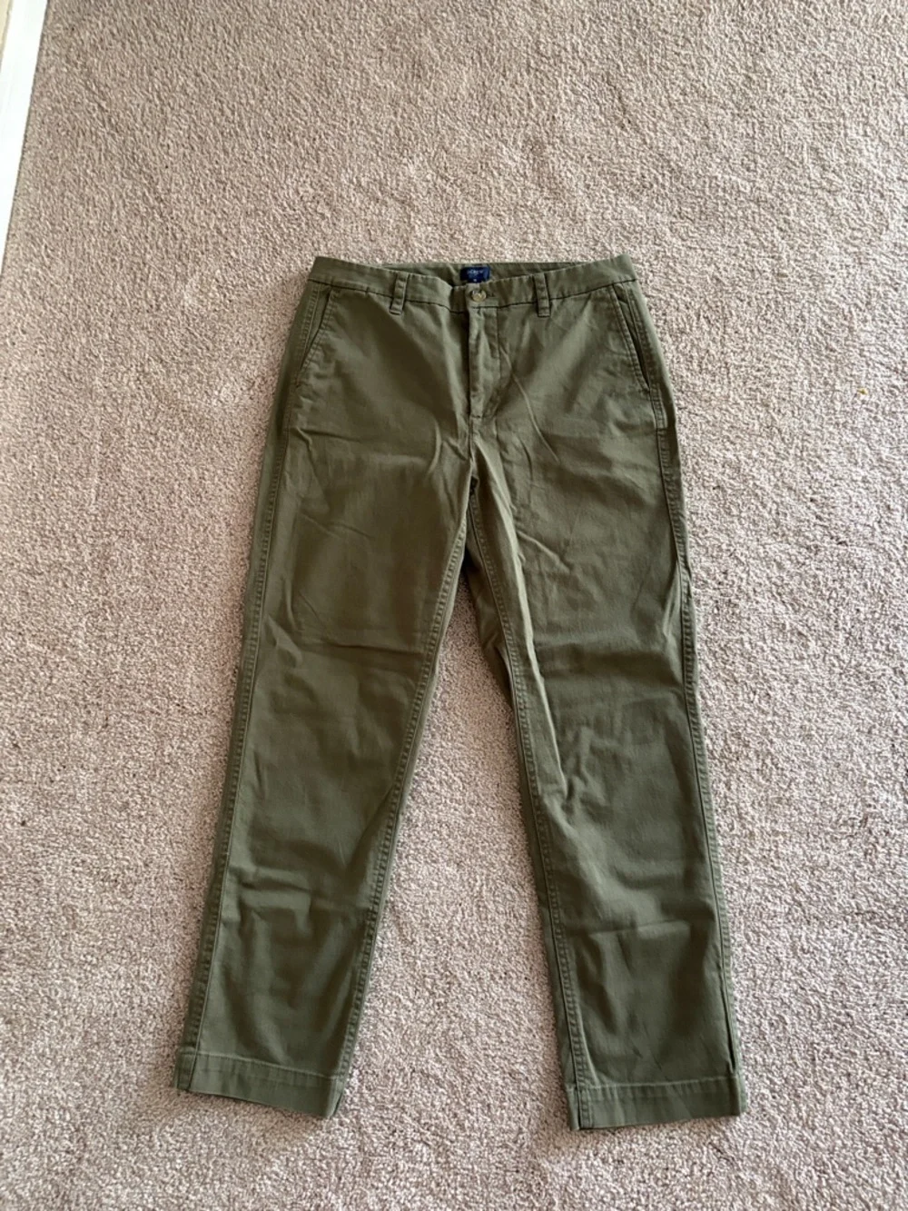 J.Crew women’s Olive Green Straight Chino Pants size 8 like new inseam 27” - Picture 3 of 5